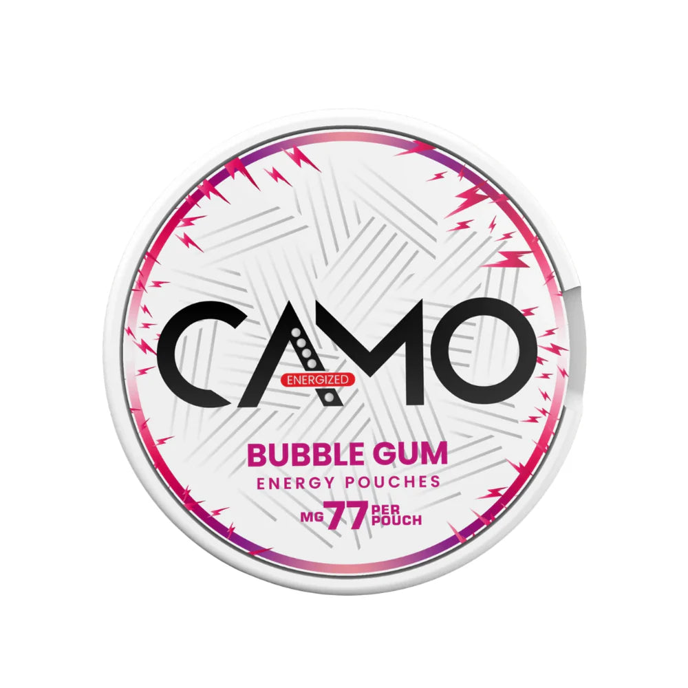 CAMO Bubble Gum- Caffeine Pouches